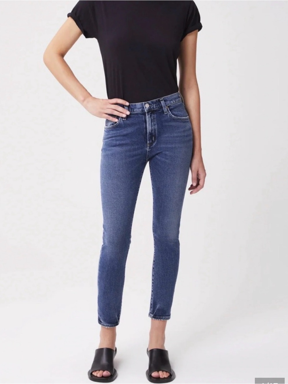 AGOLDE Toni Mid-Rise Straight jeans size 28 EUC denim dark blue